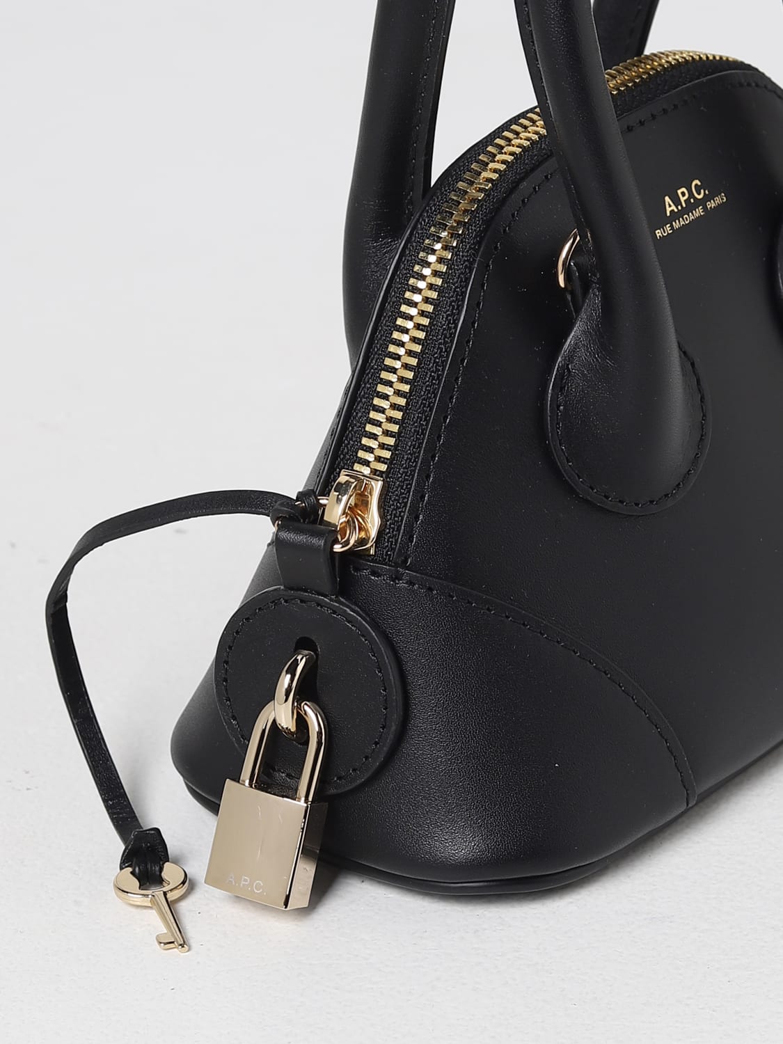 A.P.C. MINI BAG: Shoulder bag woman A.P.C., Black - Img 3