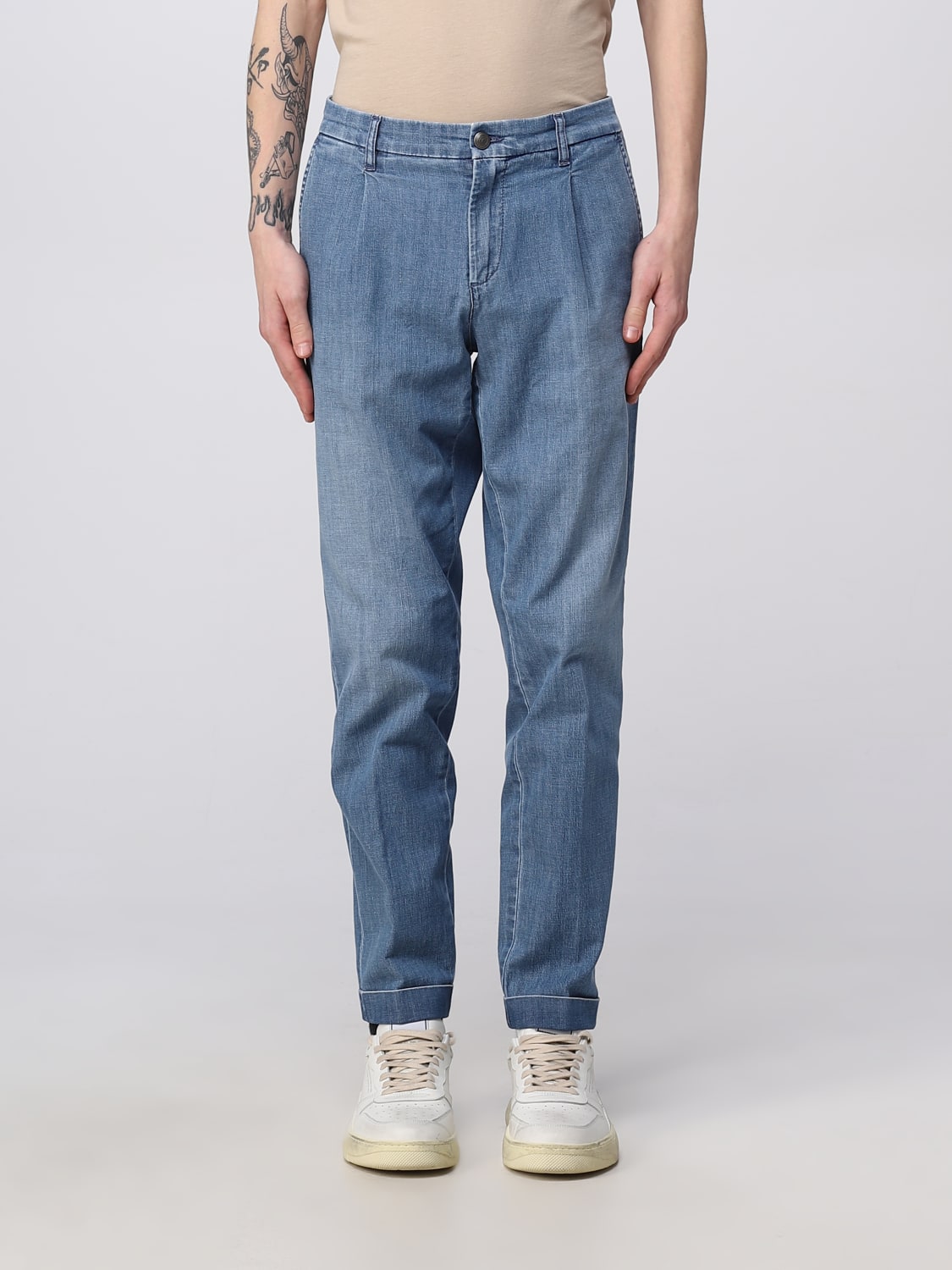 FAY PANTS: Pants men Fay, Denim - Img 1