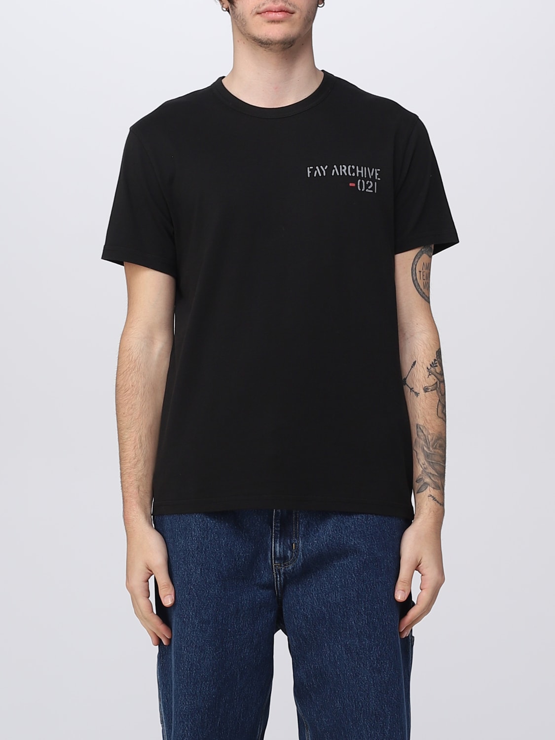 FAY T-SHIRT: T-shirt men Fay, Black - Img 1