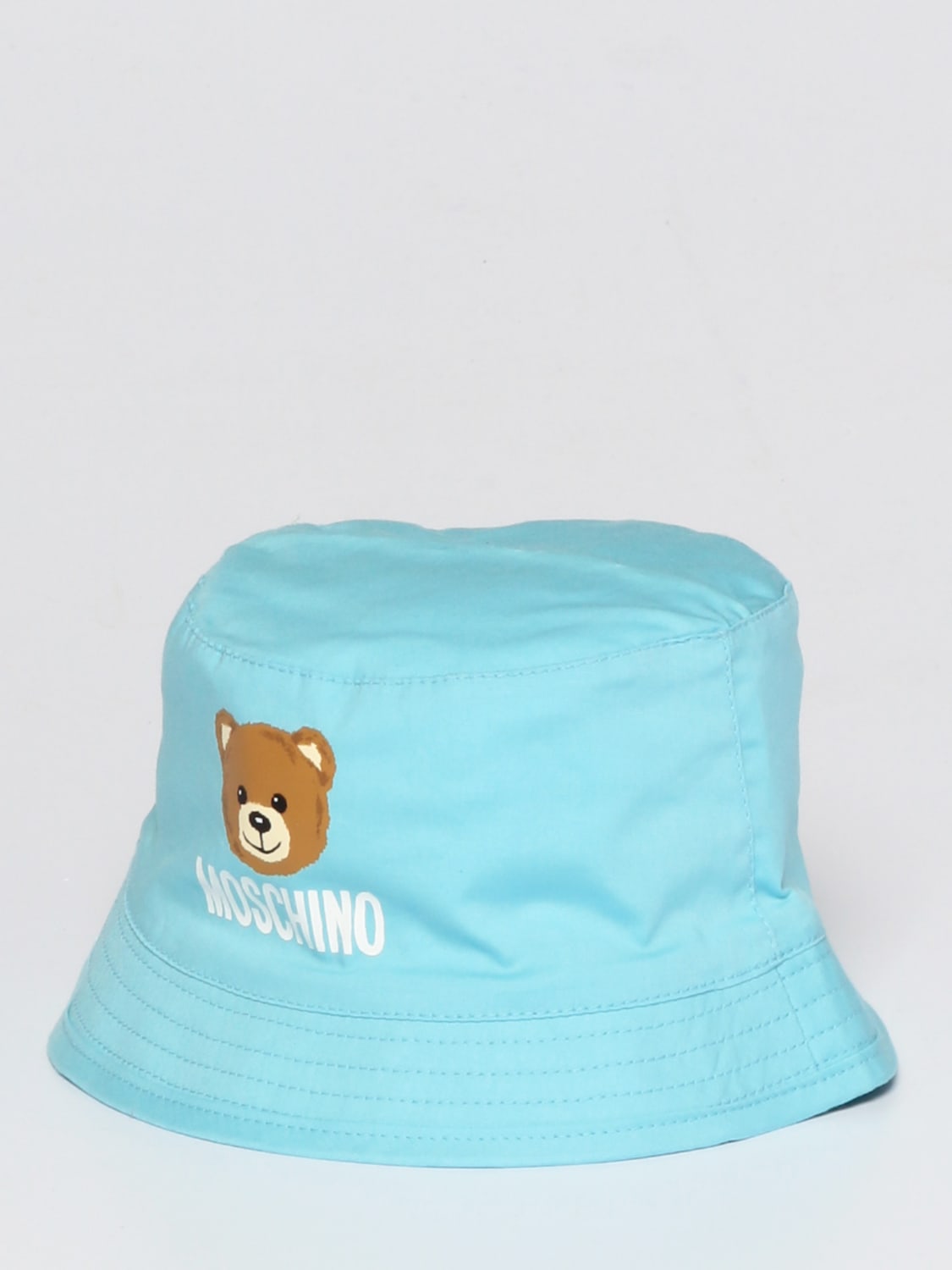 MOSCHINO GORRO: Gorro niños Moschino Kid, Azul Oscuro - Img 1