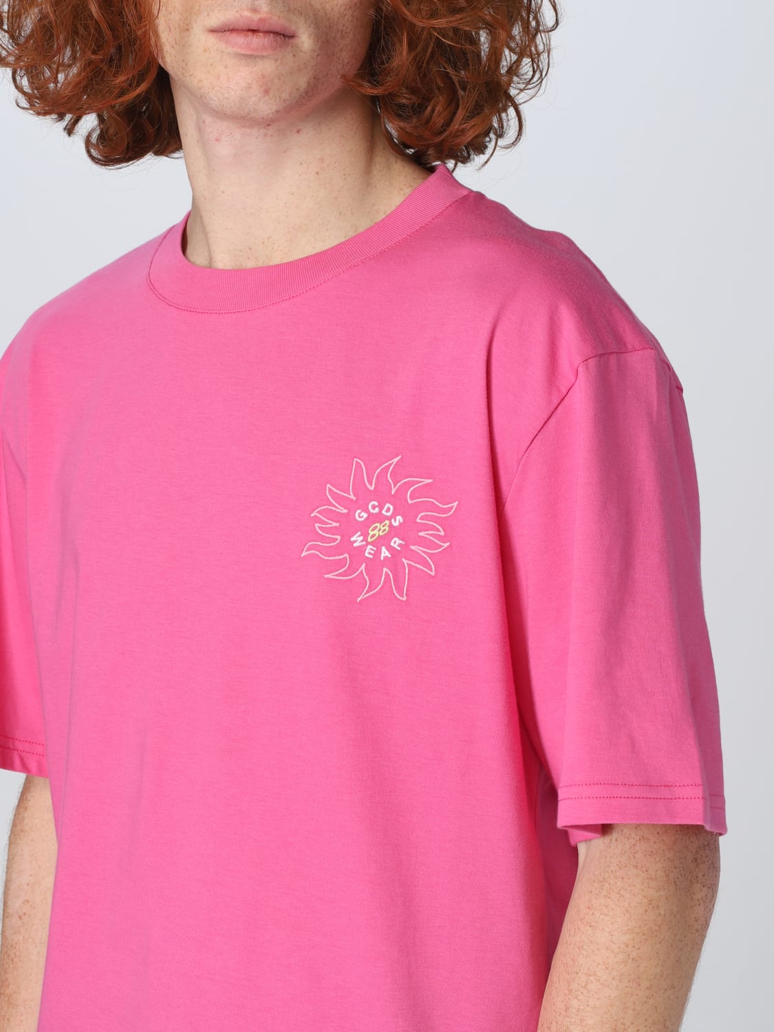 GCDS T-SHIRT: T-shirt men GCDS, Fuchsia - Img 4