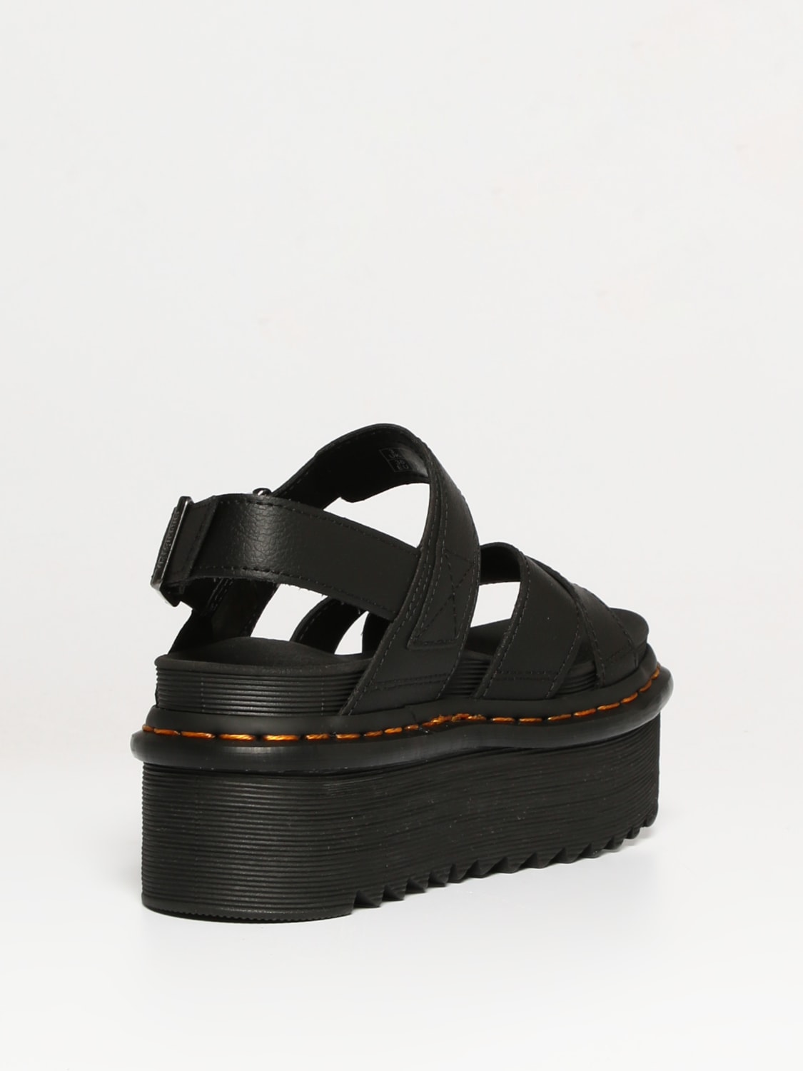 DR. MARTENS FLACHE SANDALEN: Schuhe damen Dr. Martens, Schwarz - Img 3