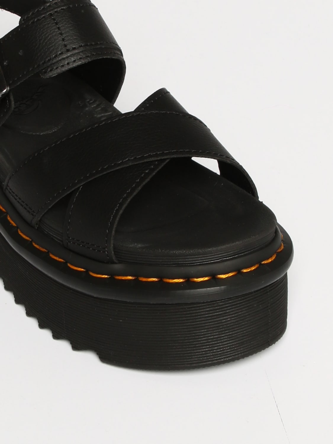 DR. MARTENS FLACHE SANDALEN: Schuhe damen Dr. Martens, Schwarz - Img 4