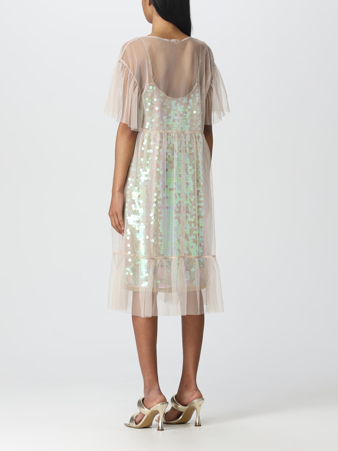 ACTITUDE TWINSET DRESS: Dress woman Twinset - Actitude, Cream - Img 2