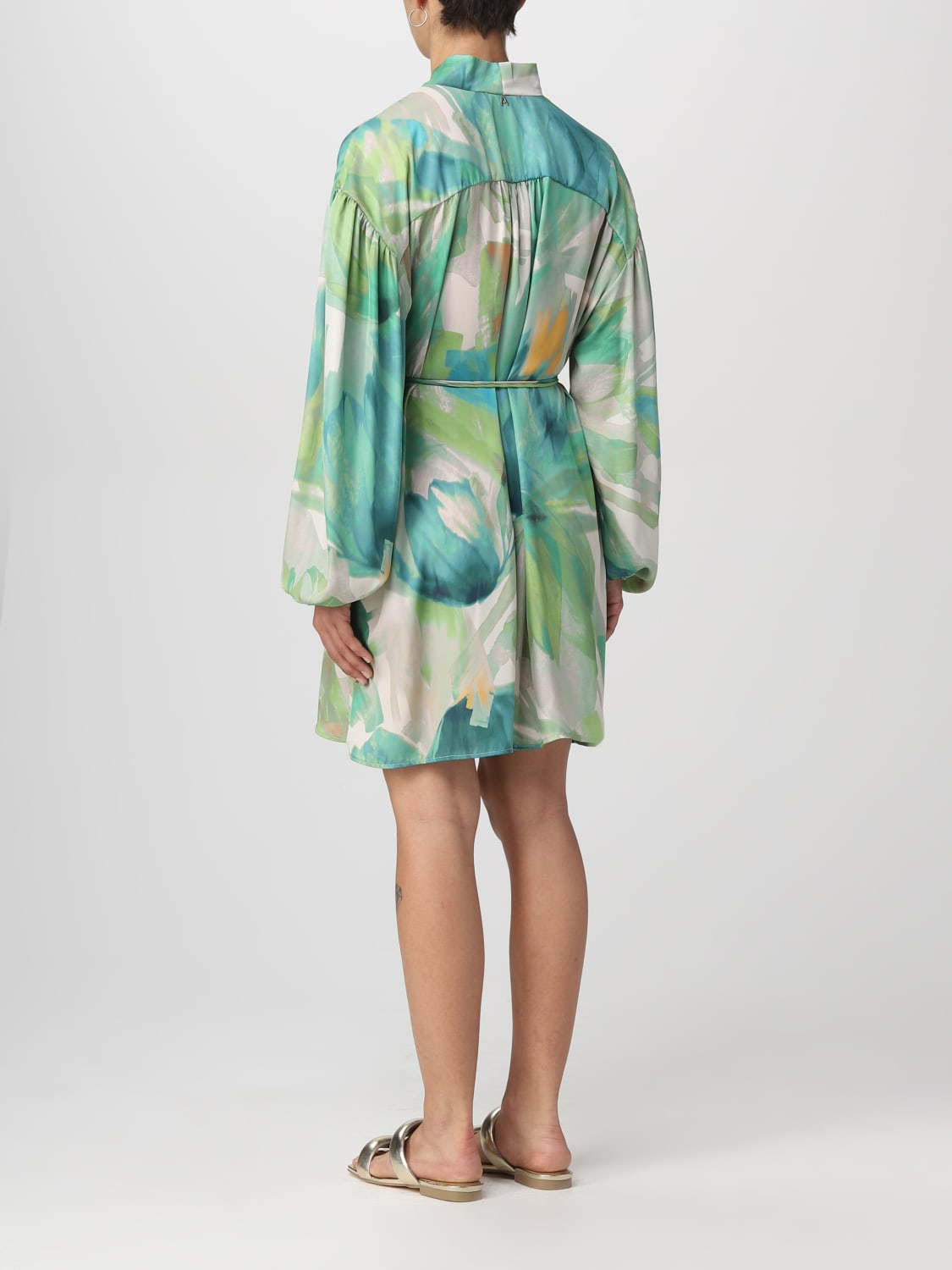 ACTITUDE TWINSET DRESS: Dress woman Twinset - Actitude, Green - Img 2