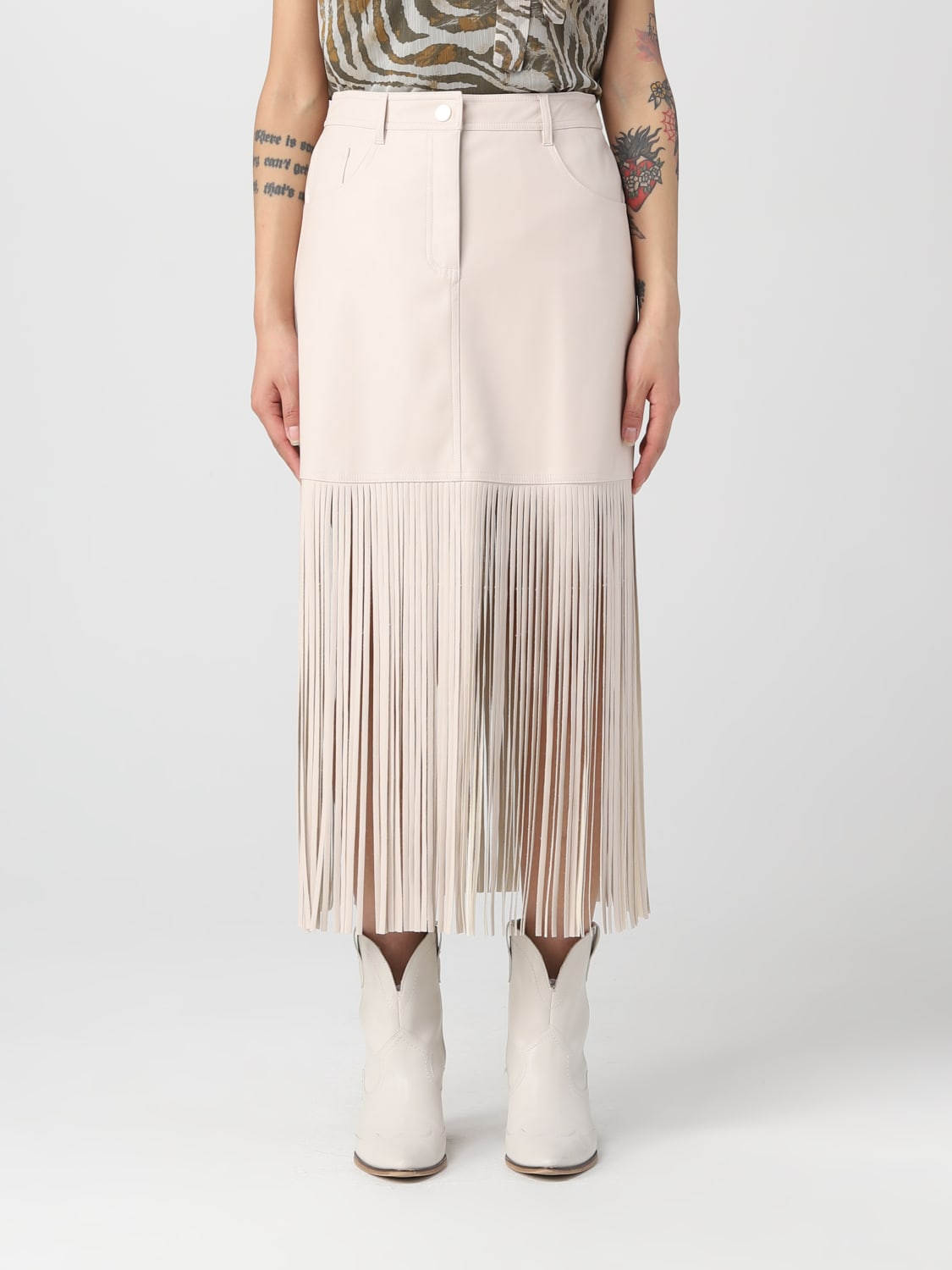 ACTITUDE TWINSET SKIRT: Skirt woman Twinset - Actitude, Cream - Img 1