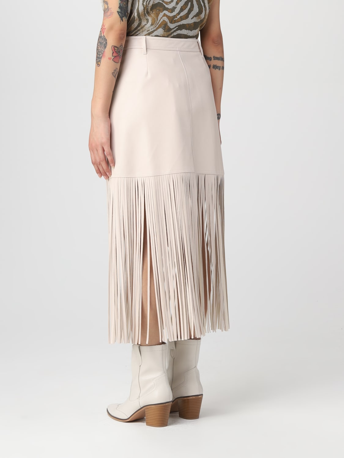 ACTITUDE TWINSET SKIRT: Skirt woman Twinset - Actitude, Cream - Img 2