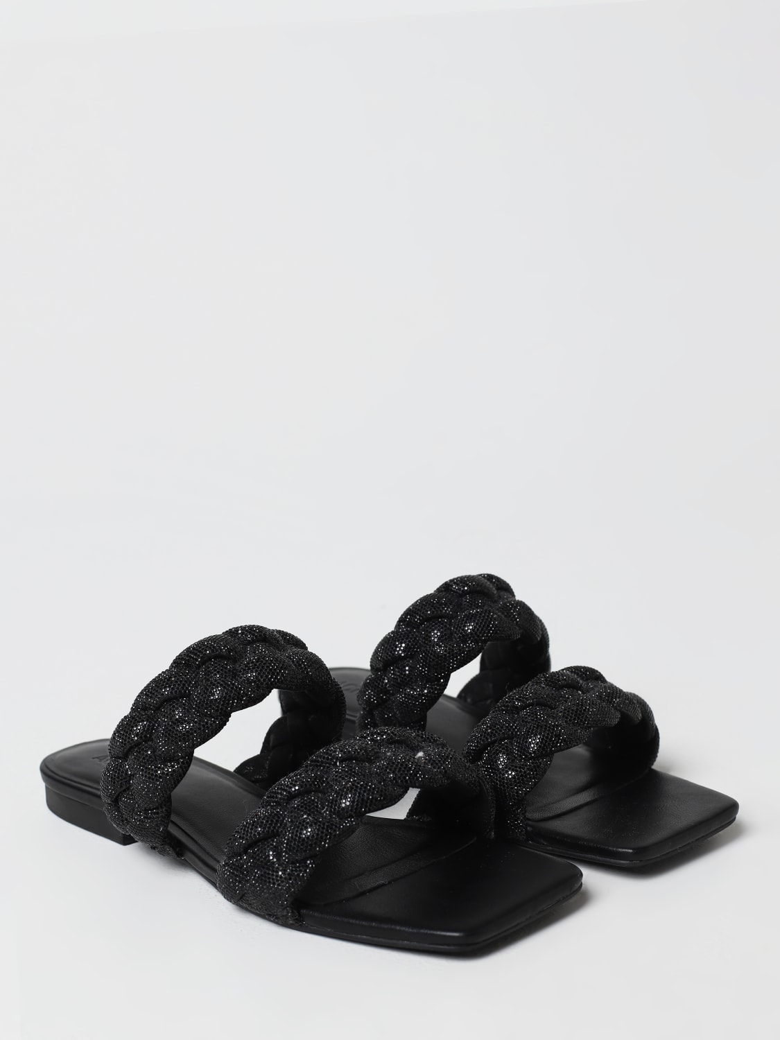 ACTITUDE TWINSET FLAT SANDALS: Shoes woman Twinset - Actitude, Black - Img 2