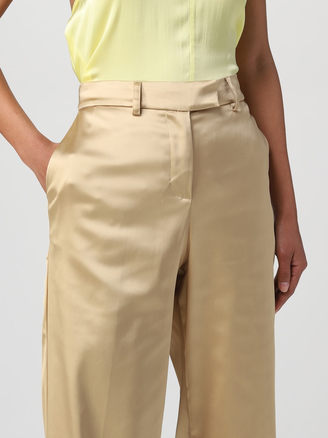 SEMICOUTURE PANTS: Pants woman Semicouture, Beige - Img 3