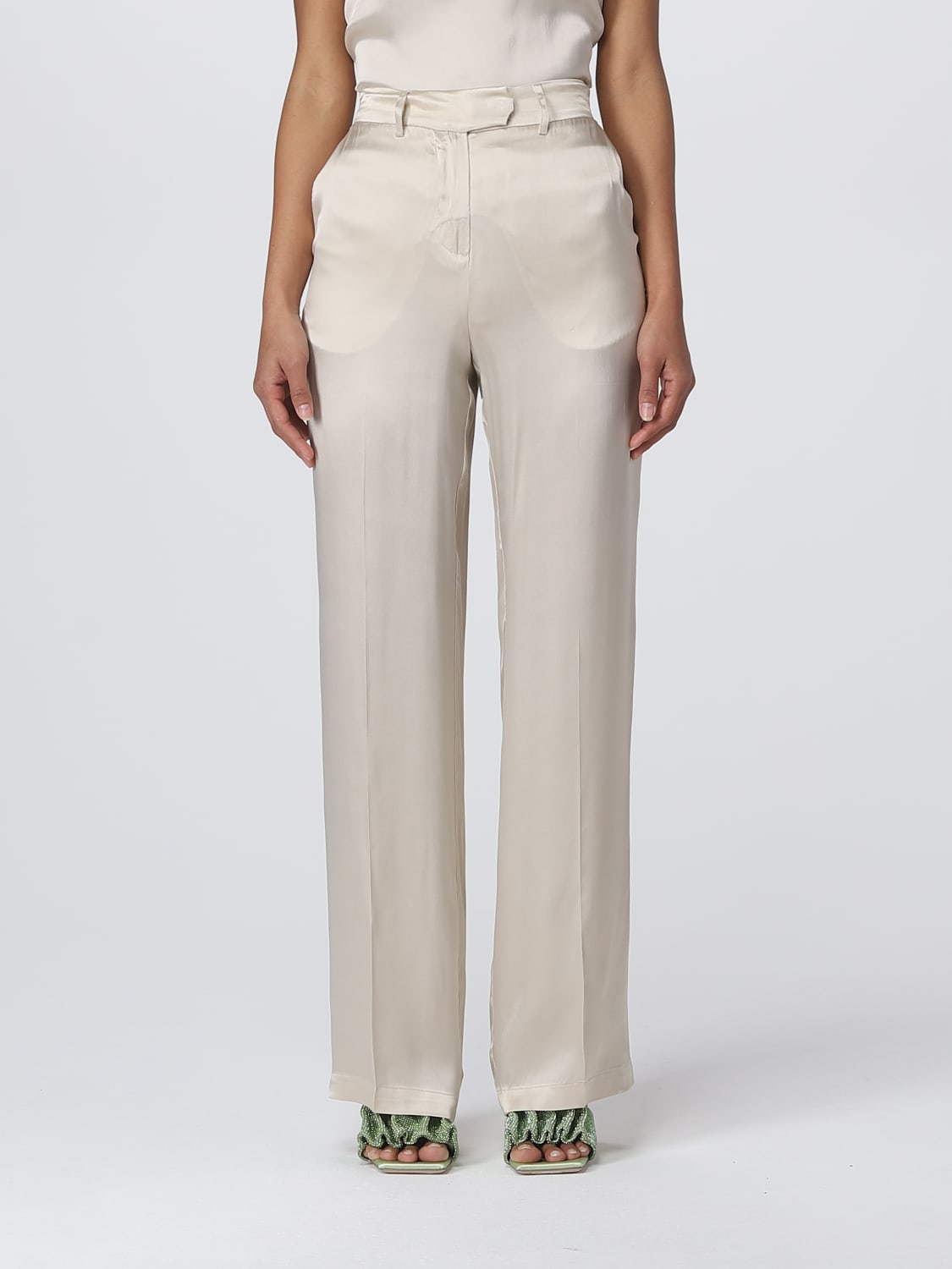 SEMICOUTURE PANTS: Pants woman Semicouture, Yellow Cream - Img 1