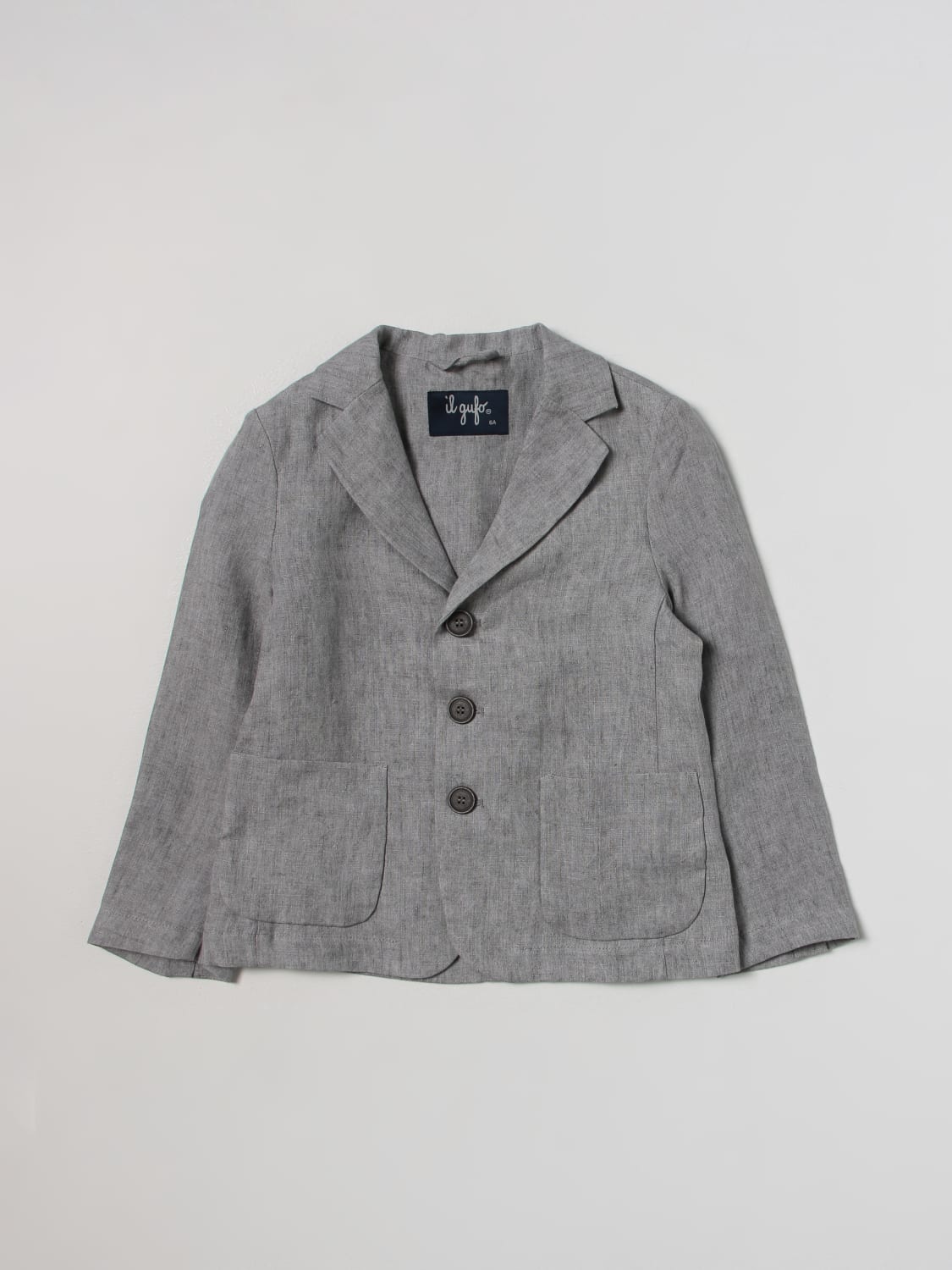 IL GUFO BLAZER: Blazer kids Il Gufo, Grey - Img 1