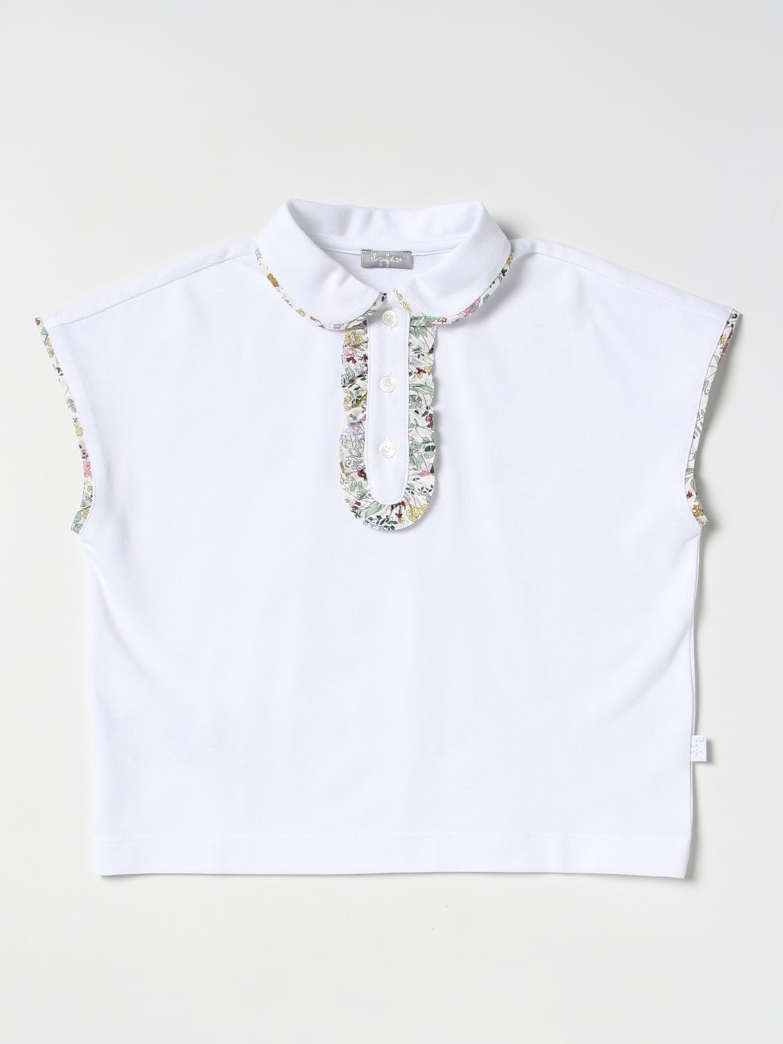 IL GUFO POLO SHIRT: Top kids Il Gufo, White 1 - Img 1