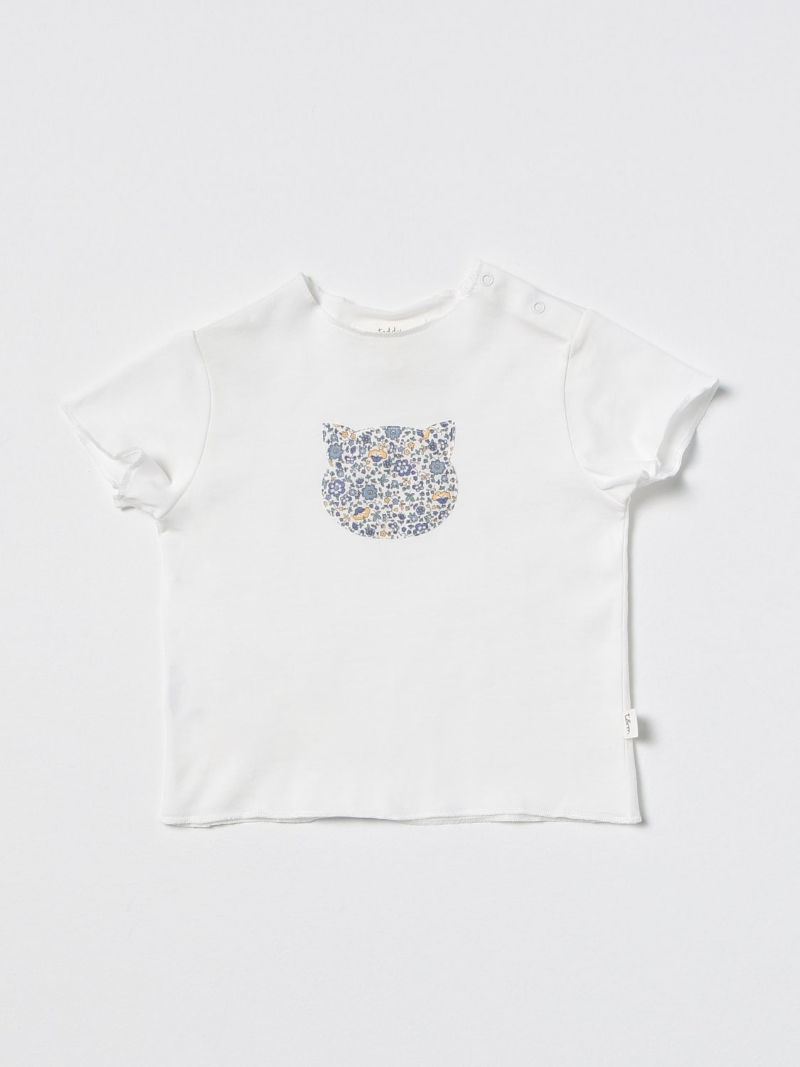 TEDDY & MINOU T-SHIRT: T-shirt kinder Teddy & Minou, Yellow Cream - Img 1