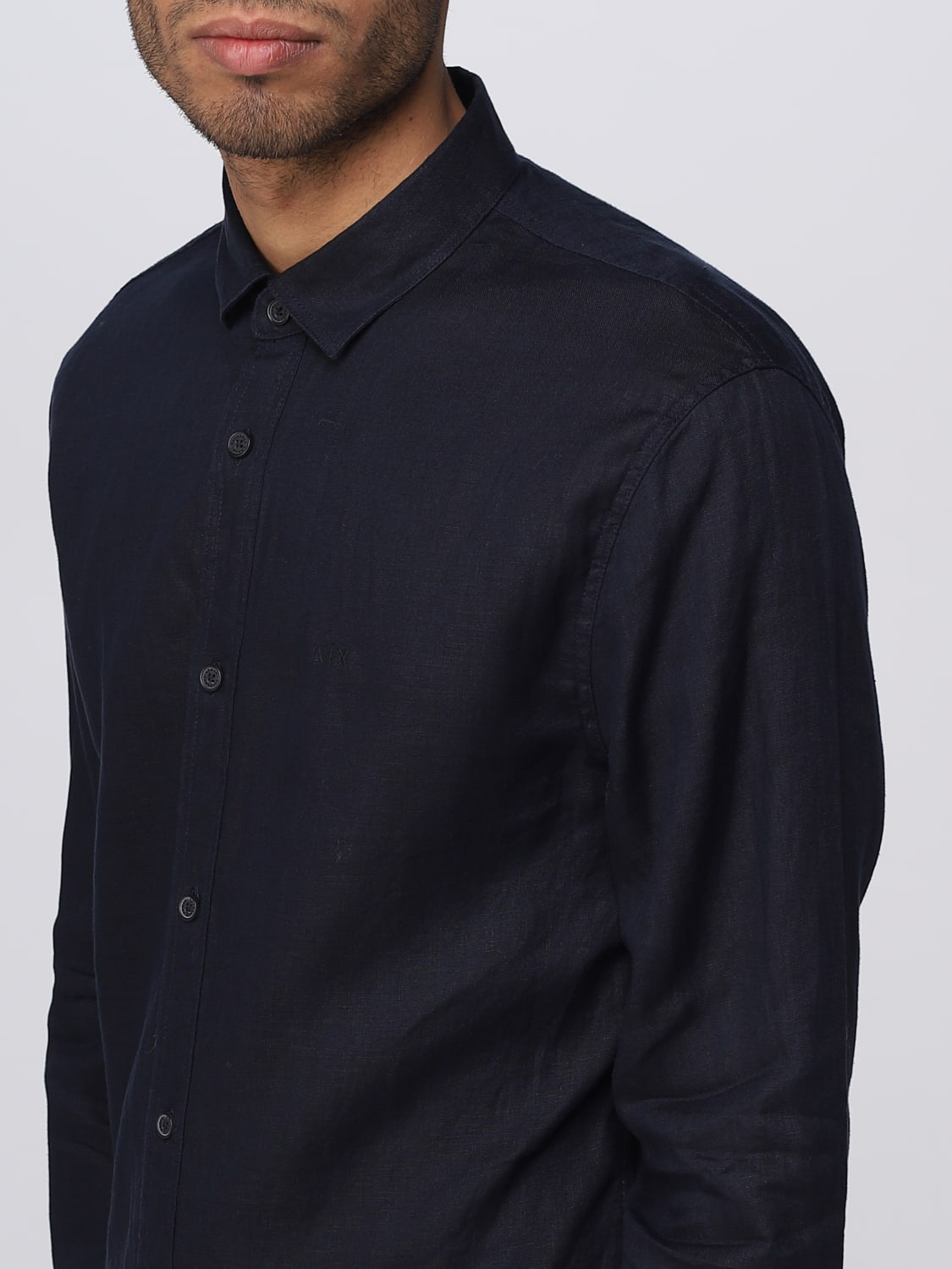 ARMANI EXCHANGE CAMISA: Camisa hombre Armani Exchange, Azul Oscuro - Img 3