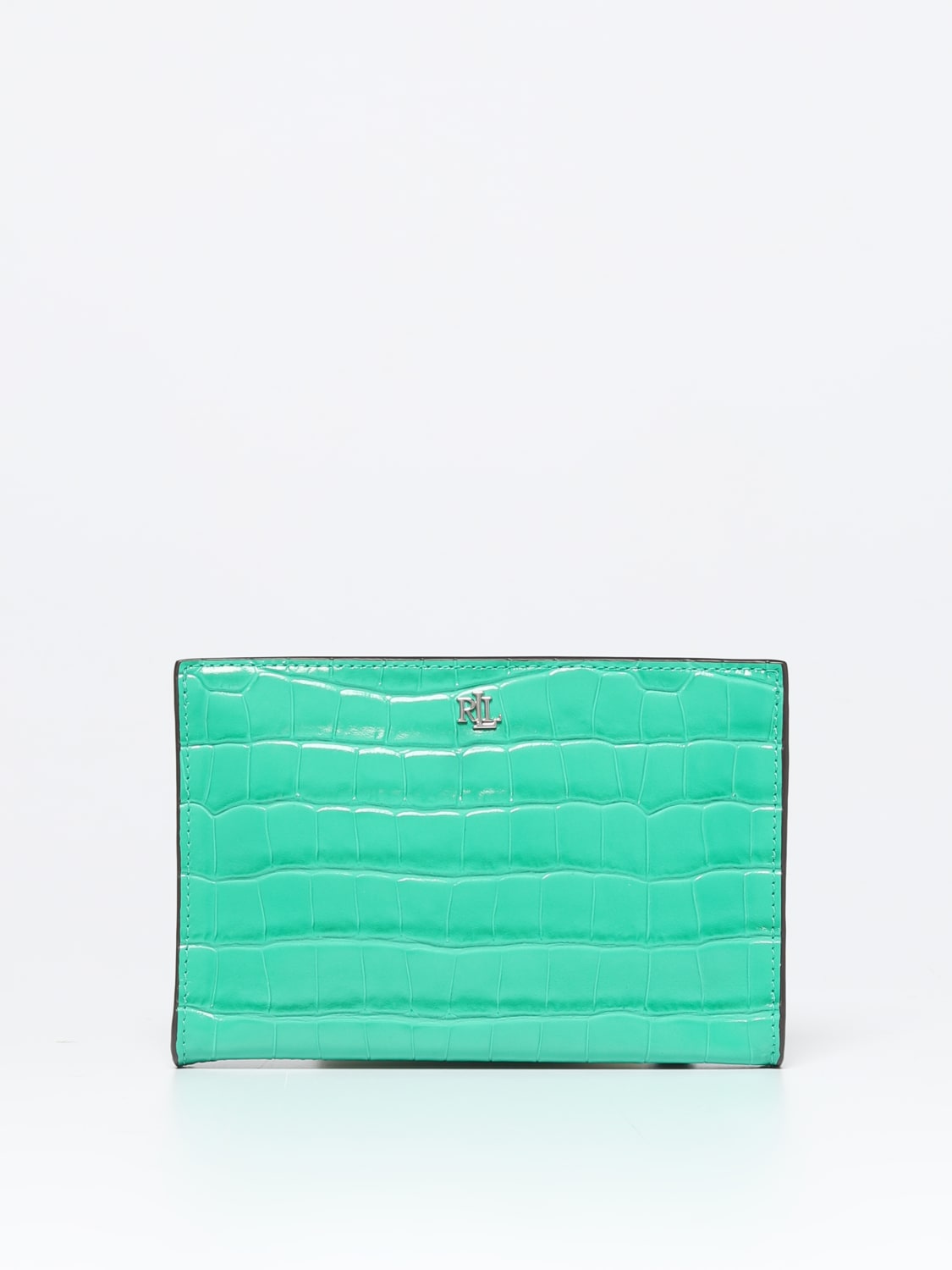 LAUREN RALPH LAUREN CLUTCH: Borsa a spalla donna Lauren Ralph Lauren, Verde - Img 1