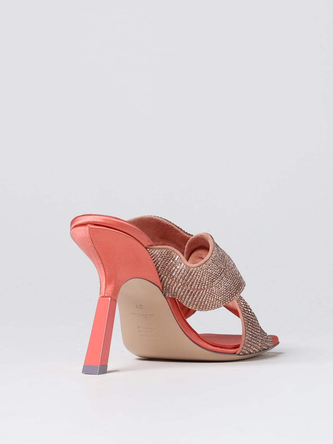 SEBASTIAN MILANO HEELED SANDALS: Shoes woman Sebastian Milano, Coral - Img 3