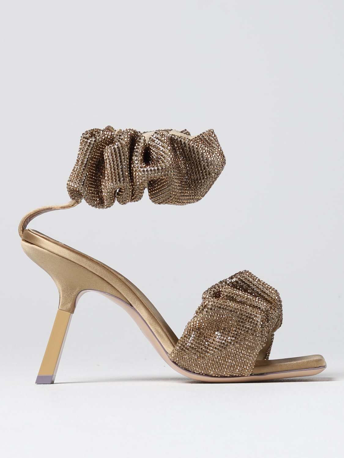 SEBASTIAN MILANO HEELED SANDALS: Shoes woman Sebastian Milano, Beige - Img 1