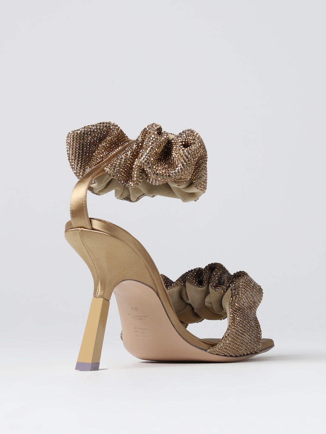 SEBASTIAN MILANO HEELED SANDALS: Shoes woman Sebastian Milano, Beige - Img 3