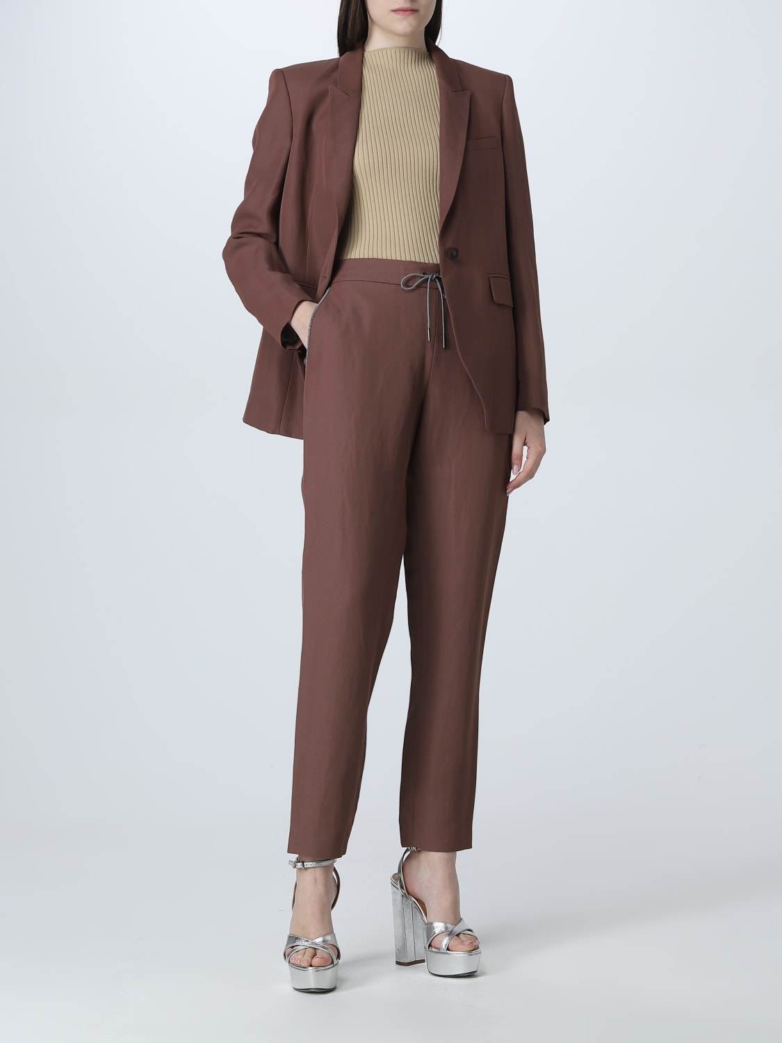パンツ FABIANA FILIPPI Woman Pants Sand PAD265F326L192 8195 FABIANA FILIPPI: Pants woman - Sand | Fabiana Filippi pants