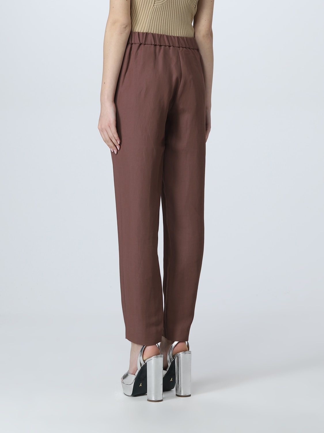 Fabiana Filippi Outlet: Pants woman - Brown | Fabiana