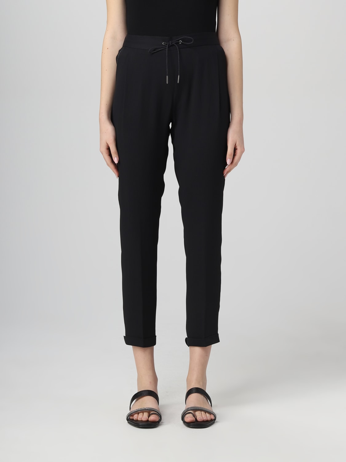 パンツ FABIANA FILIPPI Woman Pants Blue PADP02W350X8090000 21P Fabiana Filippi Outlet: Pants woman - Ink | Fabiana Filippi