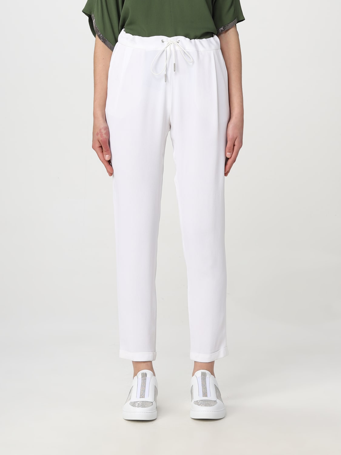 パンツ FABIANA FILIPPI Woman Pants Blue PADP02W350X8090000 21P Fabiana Filippi Outlet: Pants woman - Blue | Fabiana Filippi