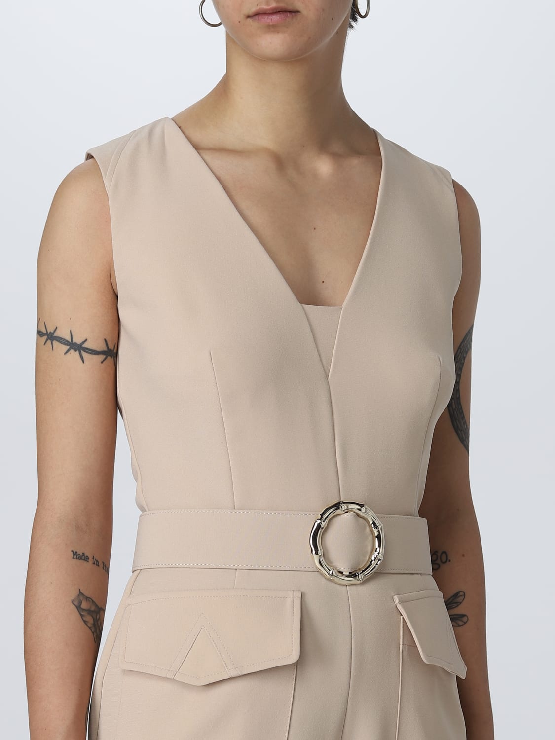 SIMONA CORSELLINI TUTA: Tuta Simona Corsellini in viscosa, Sabbia - Img 3