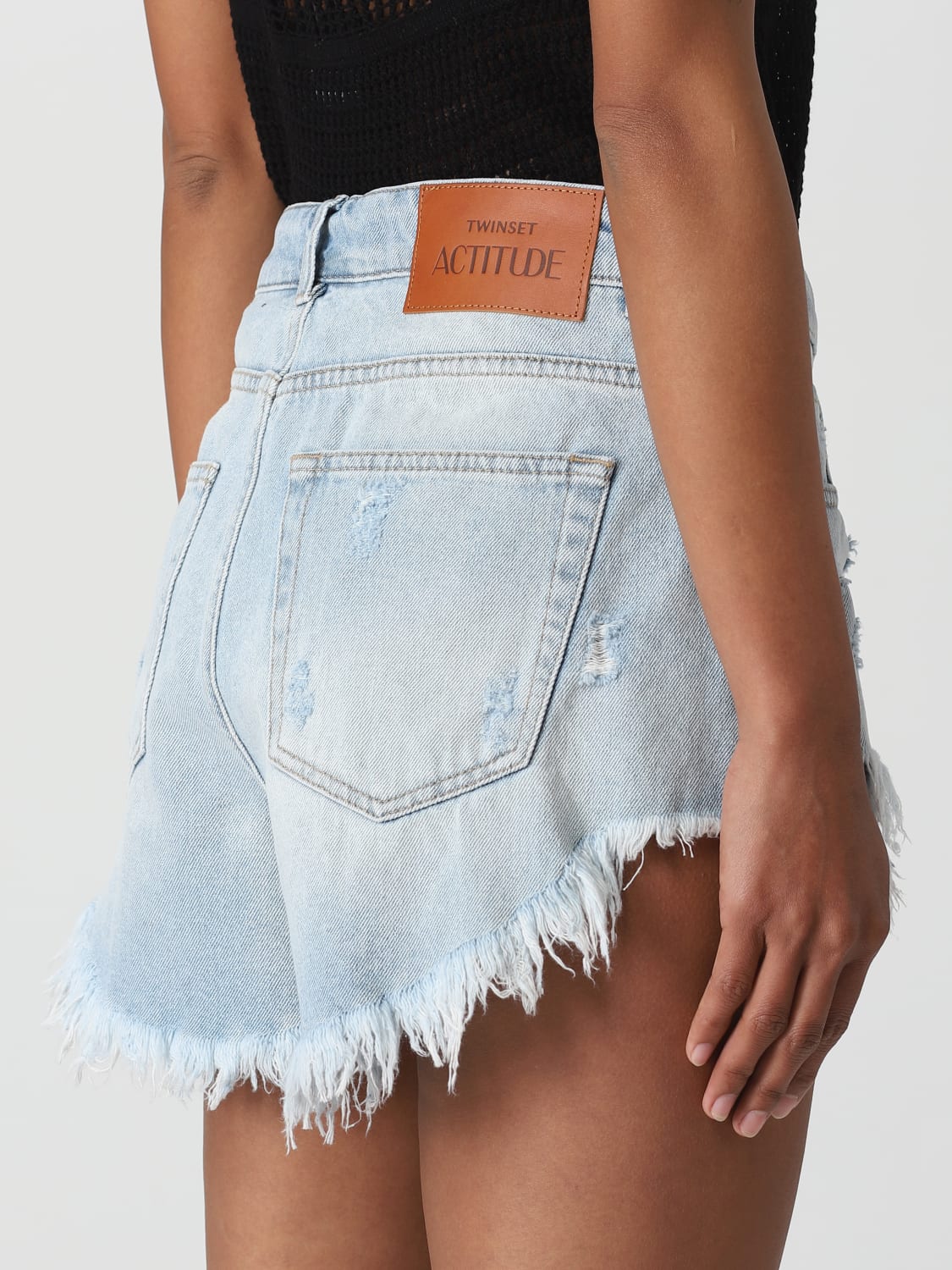 ACTITUDE TWINSET SHORT: Jeans woman Twinset - Actitude, Denim - Img 3