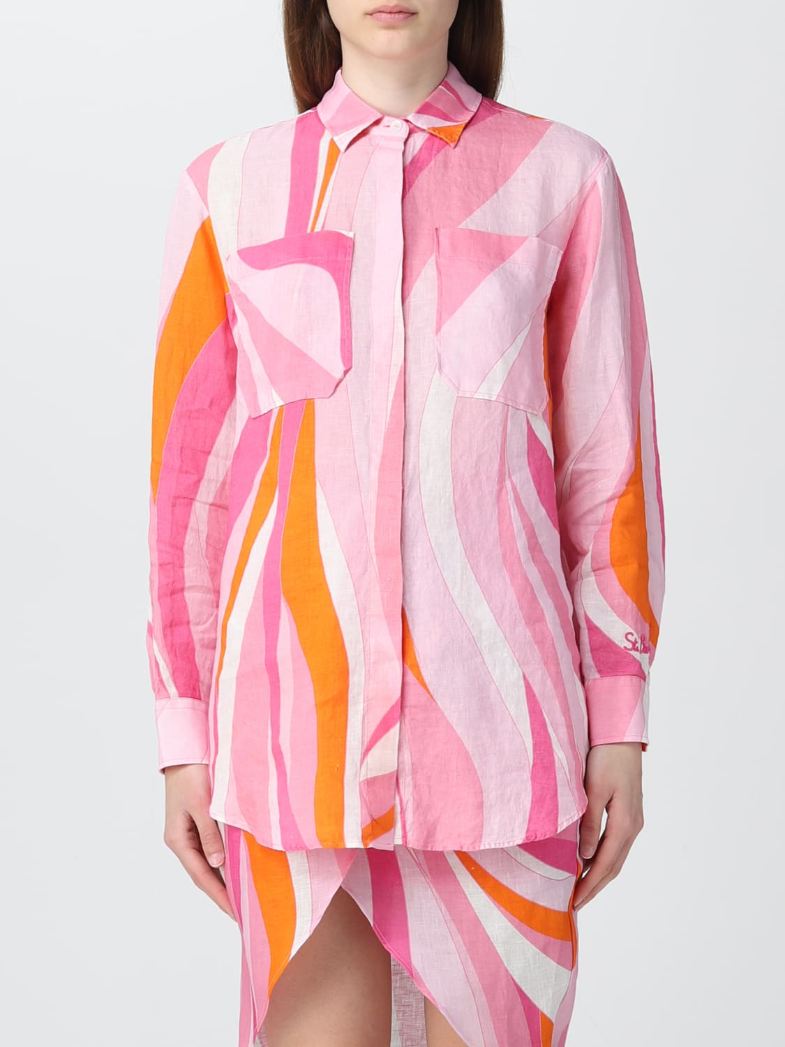 MC2 SAINT BARTH CAMISA: Camisa mujer Mc2 Saint Barth, Rosa - Img 1