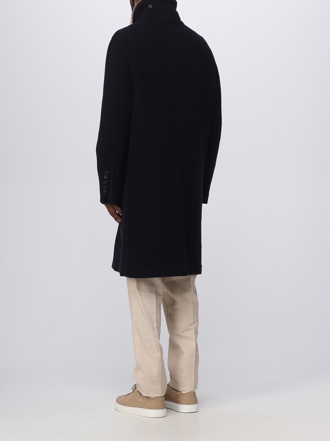 BRUNELLO CUCINELLI COAT: Brunello Cucinelli coat in wool, Navy - Img 3