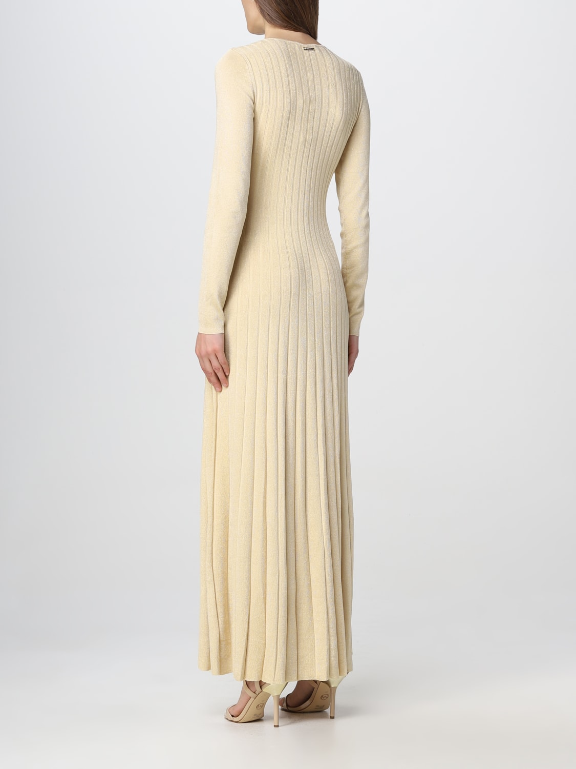 Michael Michael Kors Outlet dress in stretch fabric Gold Michael Michael Kors dress MS381MV61R online at GIGLIO.COM