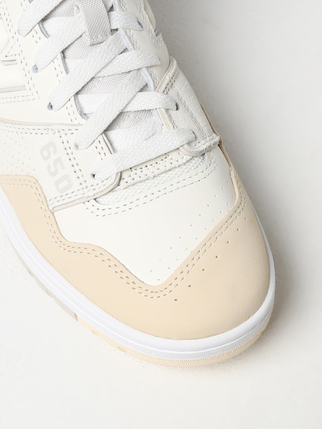 New balance cream sneakers hotsell