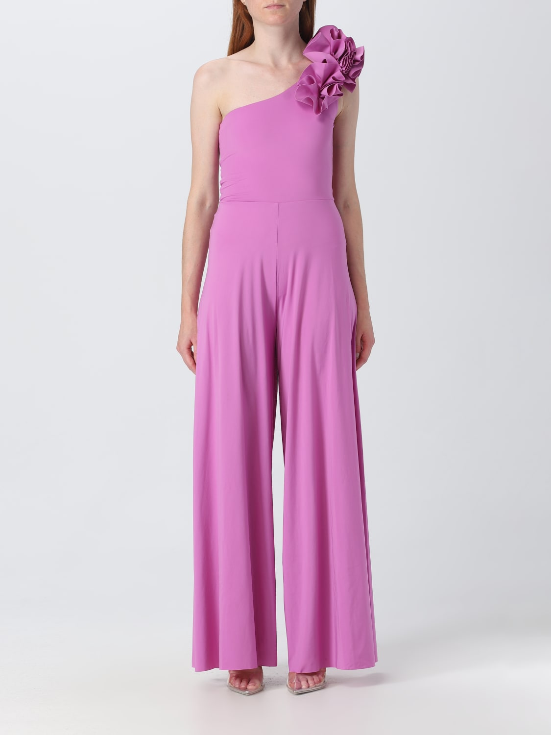 MAYGEL CORONEL TUTA: Tuta Maygel Coronel in tessuto stretch, Viola - Img 1