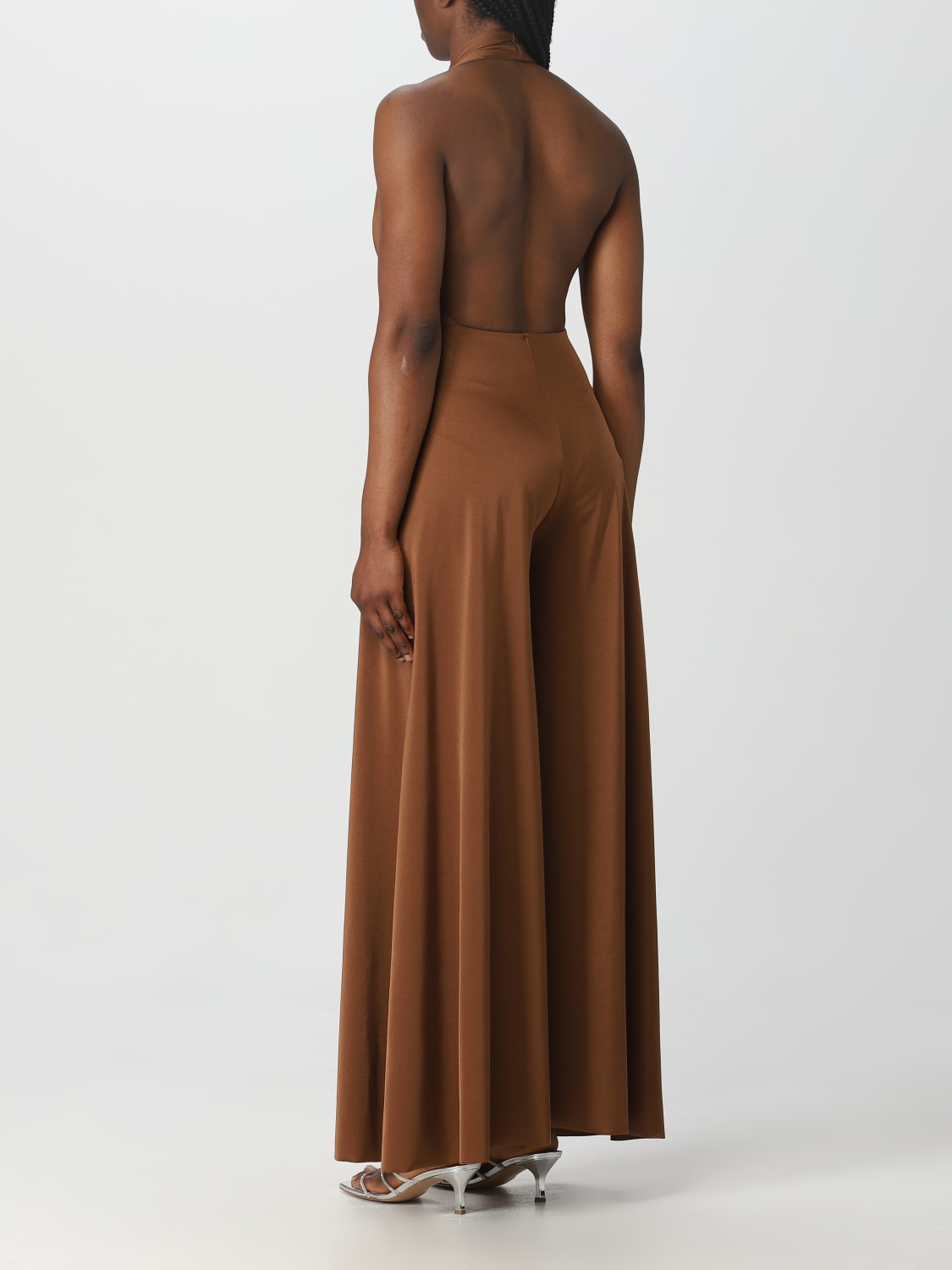 MAYGEL CORONEL TUTA: Tuta Maygel Coronel in tessuto stretch, Bronzo - Img 2