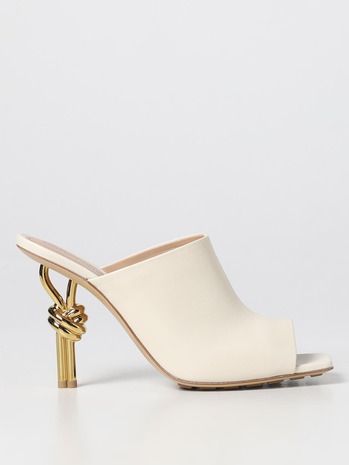 BOTTEGA VENETA SANDALEN MIT ABSATZ: Schuhe damen Bottega Veneta, Natural - Img 1