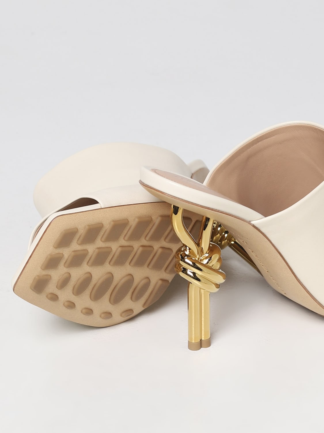 BOTTEGA VENETA SANDALEN MIT ABSATZ: Schuhe damen Bottega Veneta, Natural - Img 4