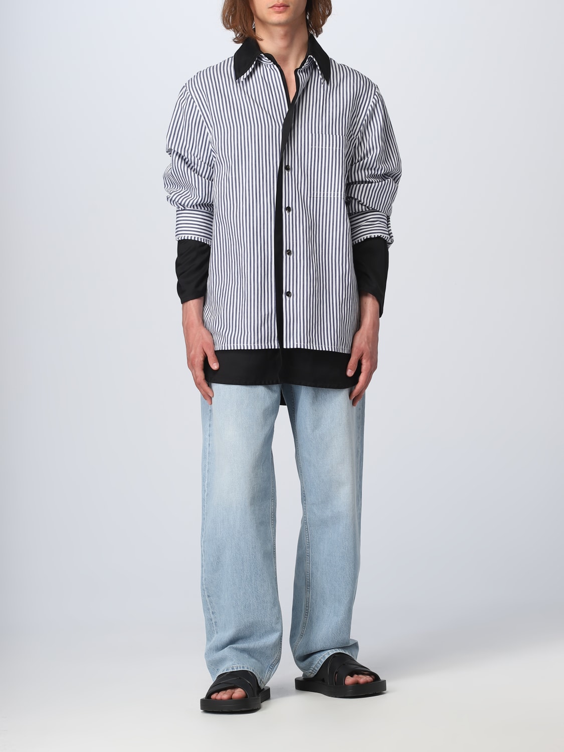 BOTTEGA VENETA SHIRT: Bottega Veneta shirt in cotton and linen, White - Img 2