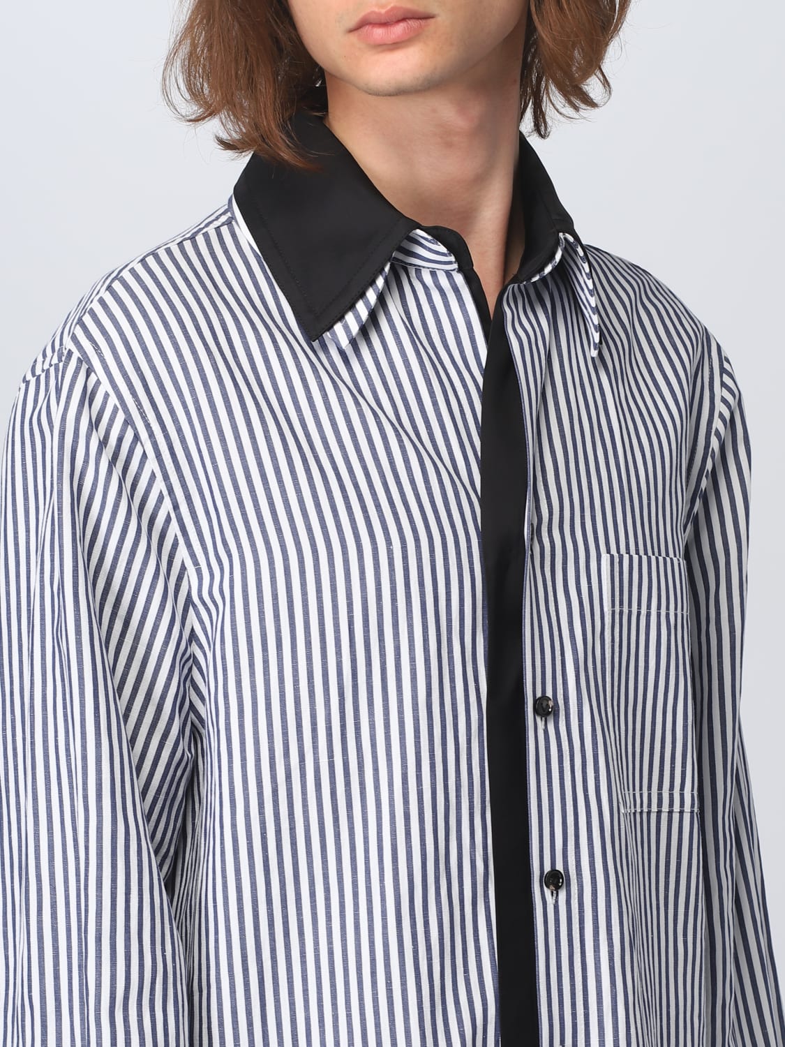 BOTTEGA VENETA SHIRT: Bottega Veneta shirt in cotton and linen, White - Img 5