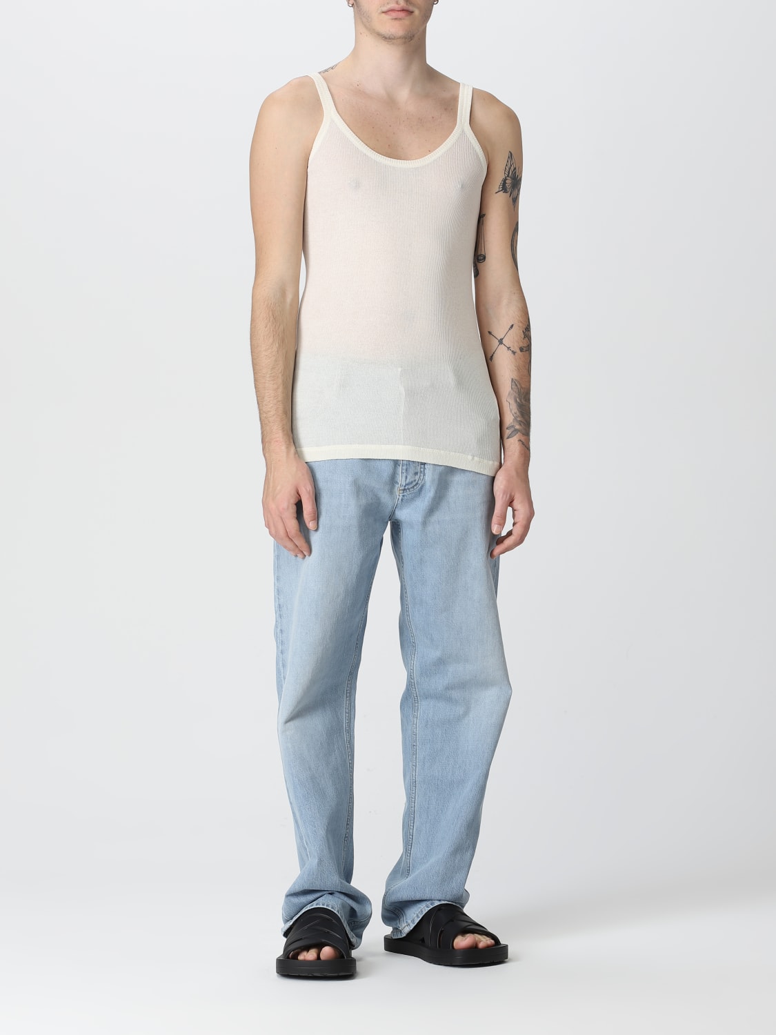 BOTTEGA VENETA TANK TOP: Tank top herren Bottega Veneta, Weiß - Img 2