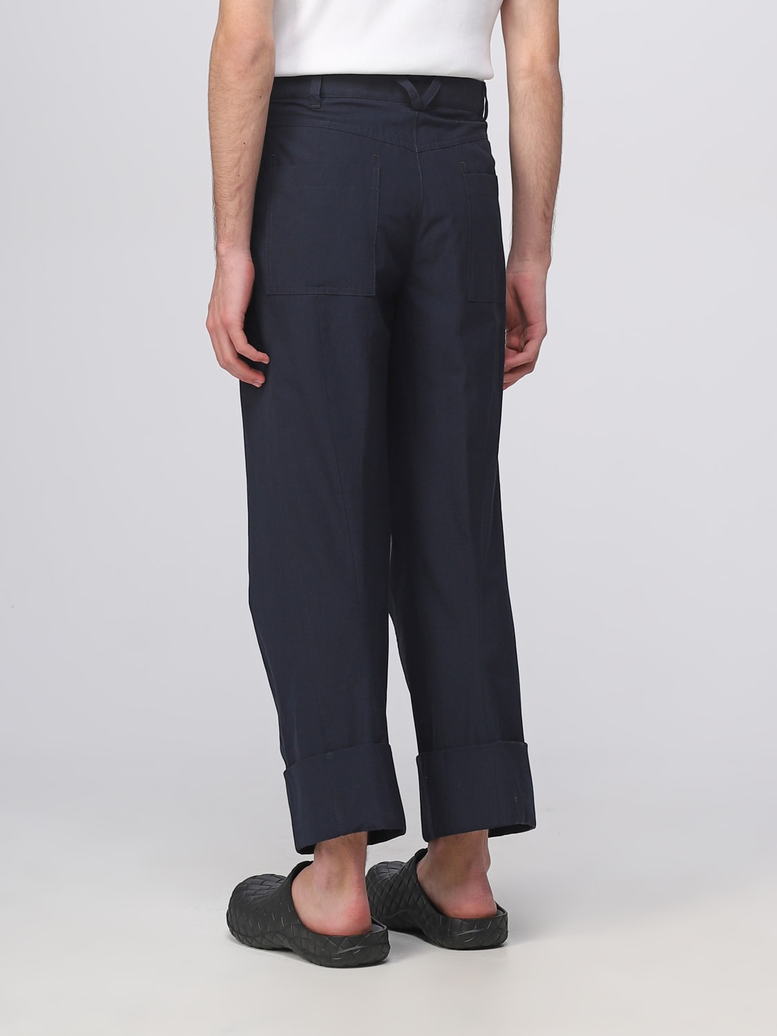 BOTTEGA VENETA PANTS: Bottega Veneta cotton pants, Blue - Img 3