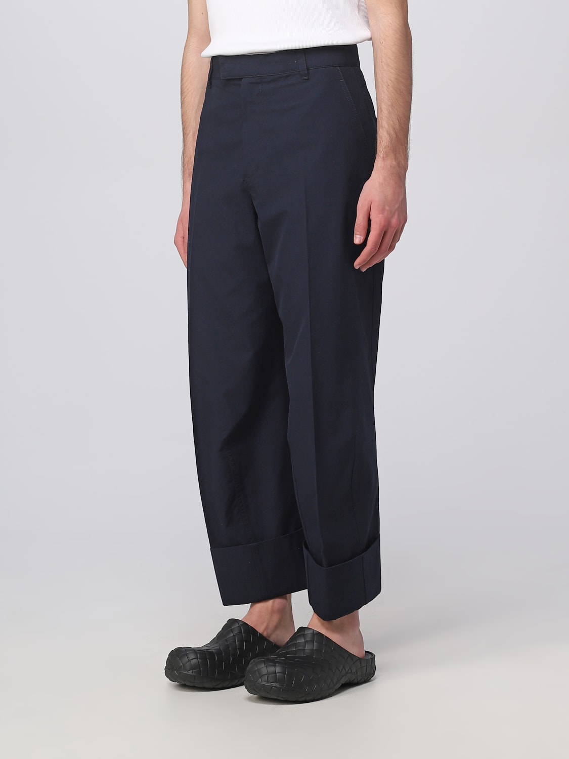 BOTTEGA VENETA PANTS: Bottega Veneta cotton pants, Blue - Img 4