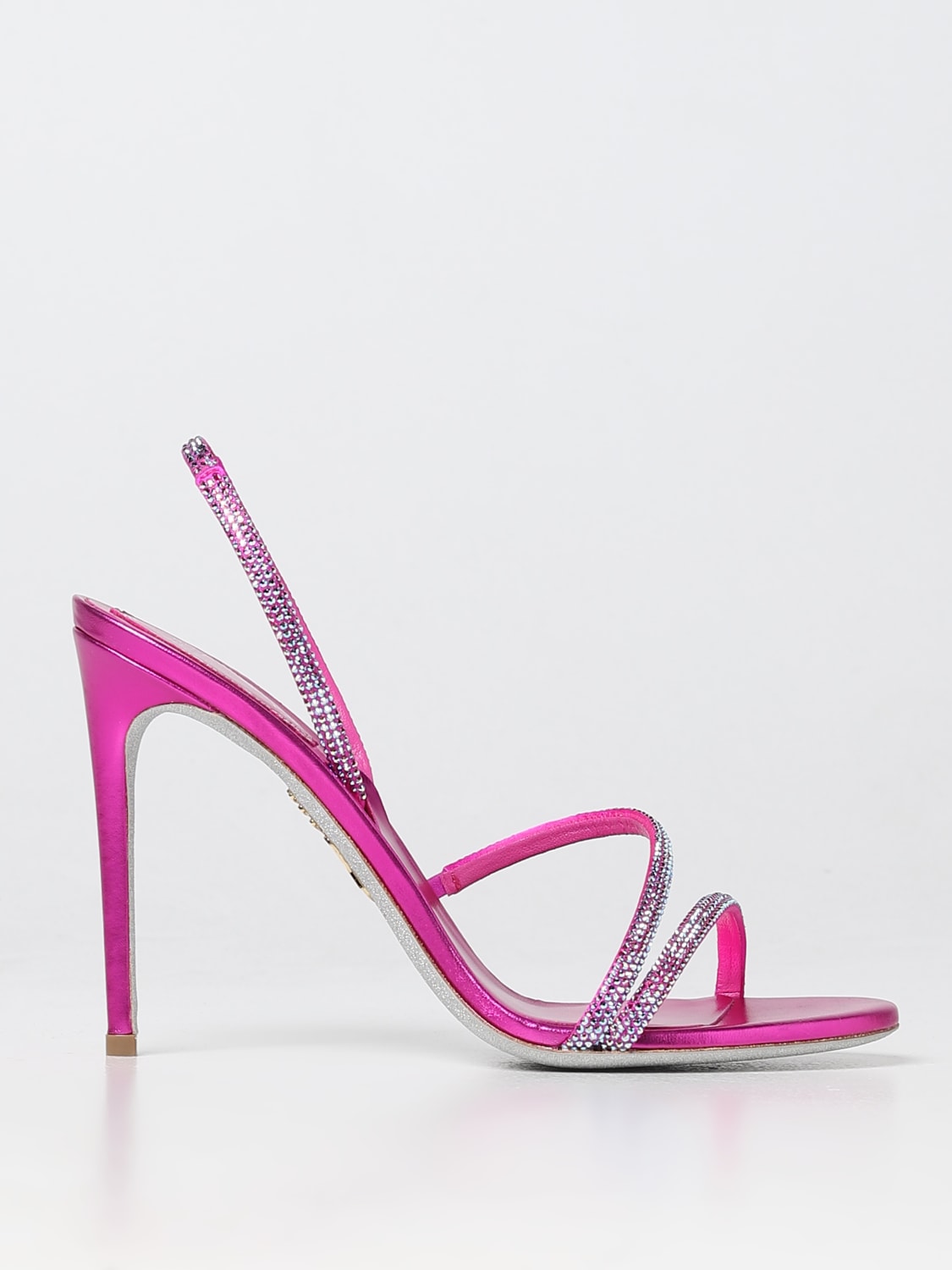 RENE CAOVILLA HEELED SANDALS: Shoes woman Rene Caovilla, Fuchsia - Img 1