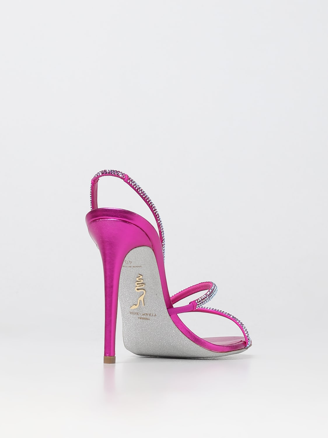 RENE CAOVILLA HEELED SANDALS: Shoes woman Rene Caovilla, Fuchsia - Img 3