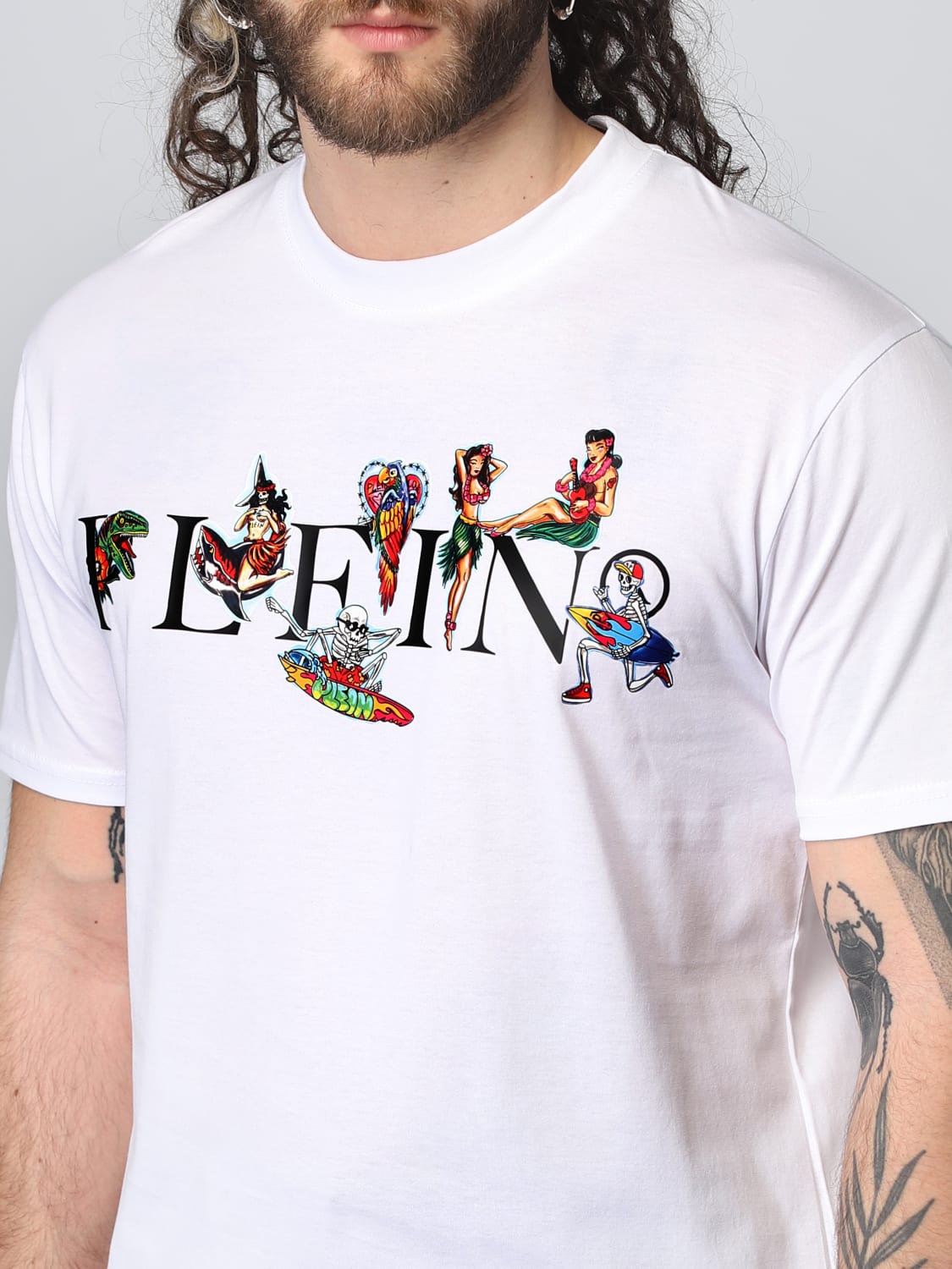 PHILIPP PLEIN T-SHIRT: T-shirt men Philipp Plein, White - Img 4