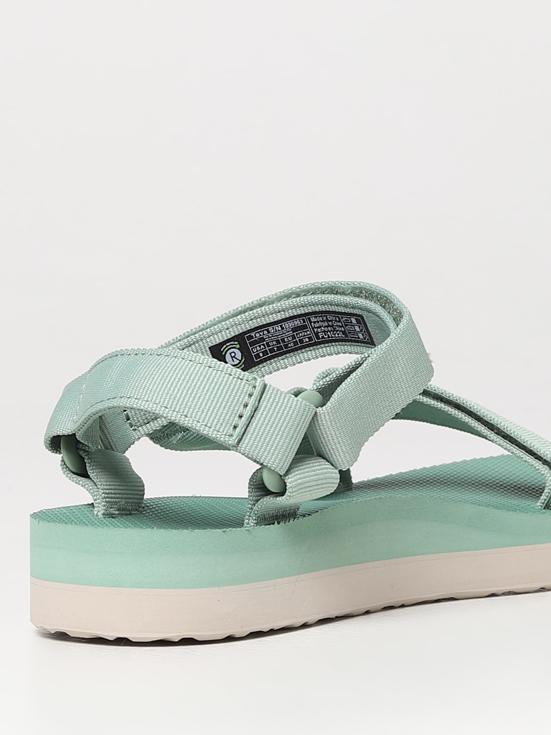 TEVA 平跟凉鞋: 鞋 女士 Teva, 薄荷绿 - Img 3