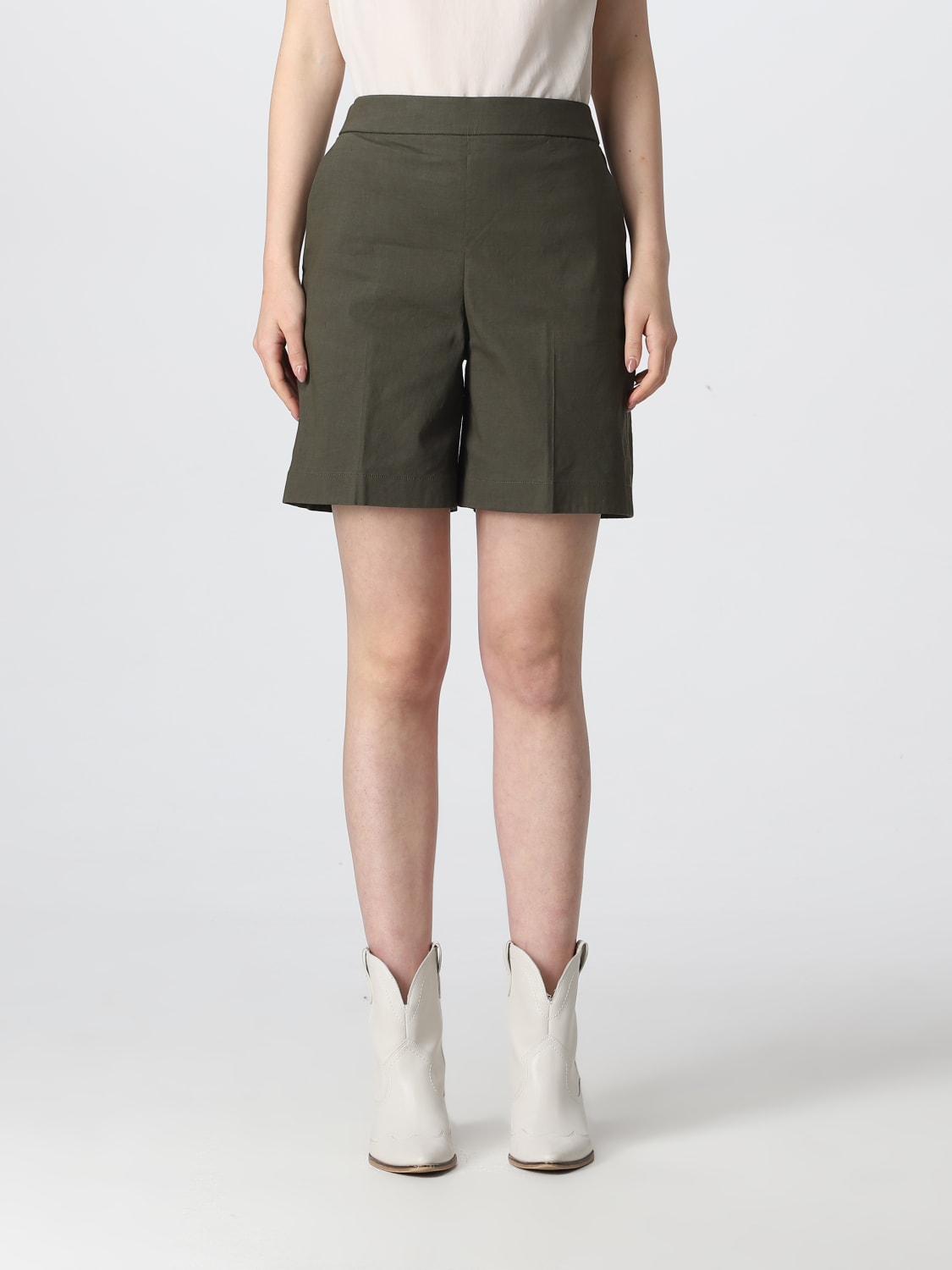 Theory Outlet Short femme Vert Militaire Short Theory N0203212 en ligne sur GIGLIO.COM