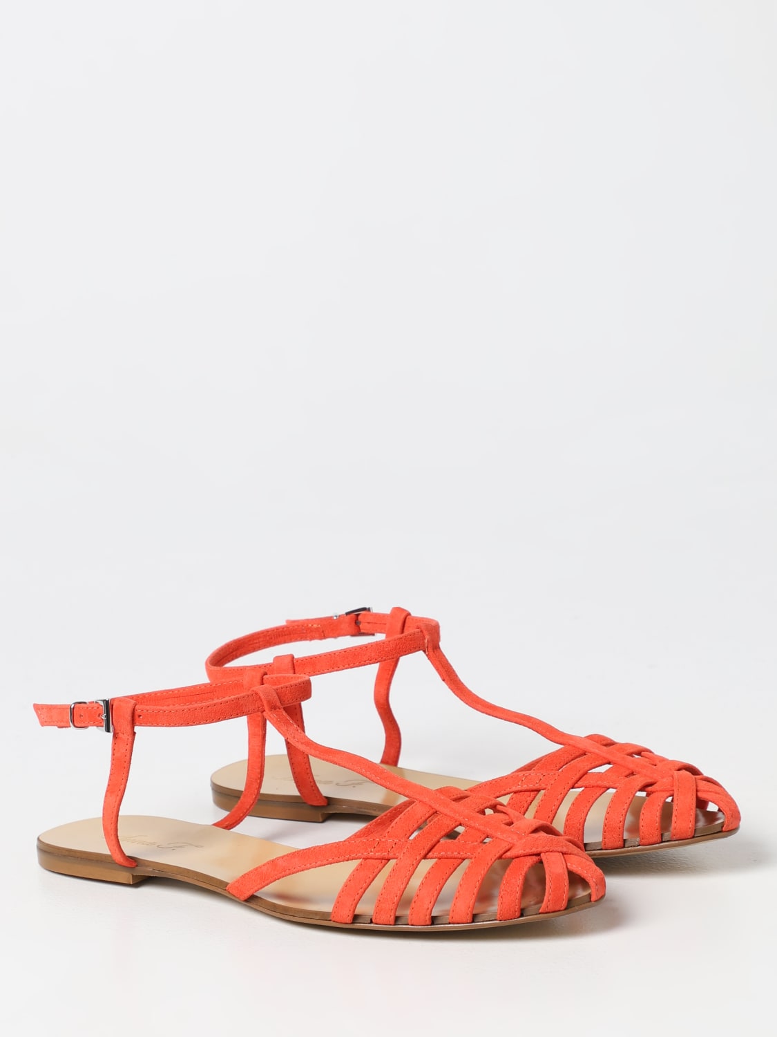 ANNA F. FLAT SANDALS: Shoes woman Anna F., Orange - Img 2