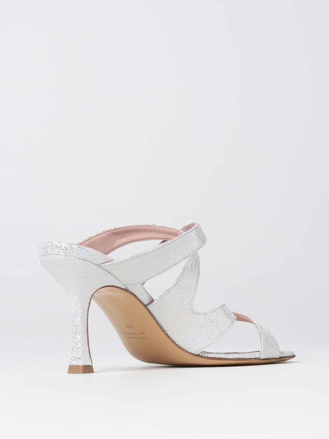 ANNA F. HEELED SANDALS: Shoes woman Anna F., Silver - Img 3