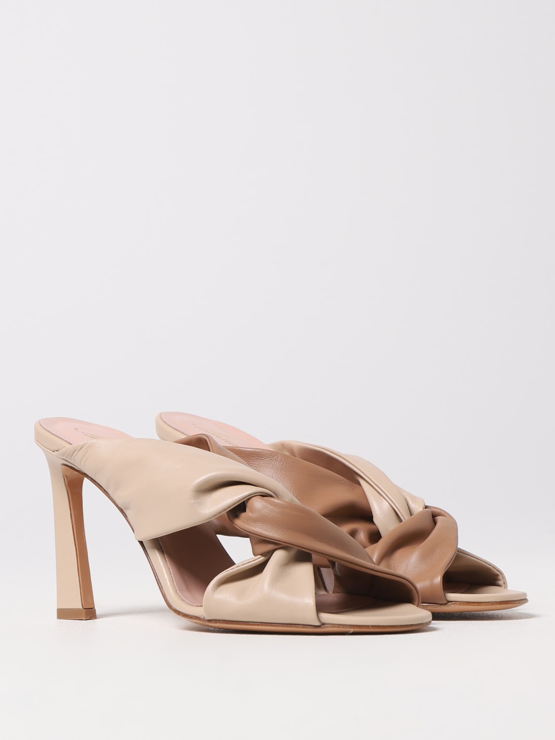 ANNA F. HEELED SANDALS: Shoes woman Anna F., Beige - Img 2