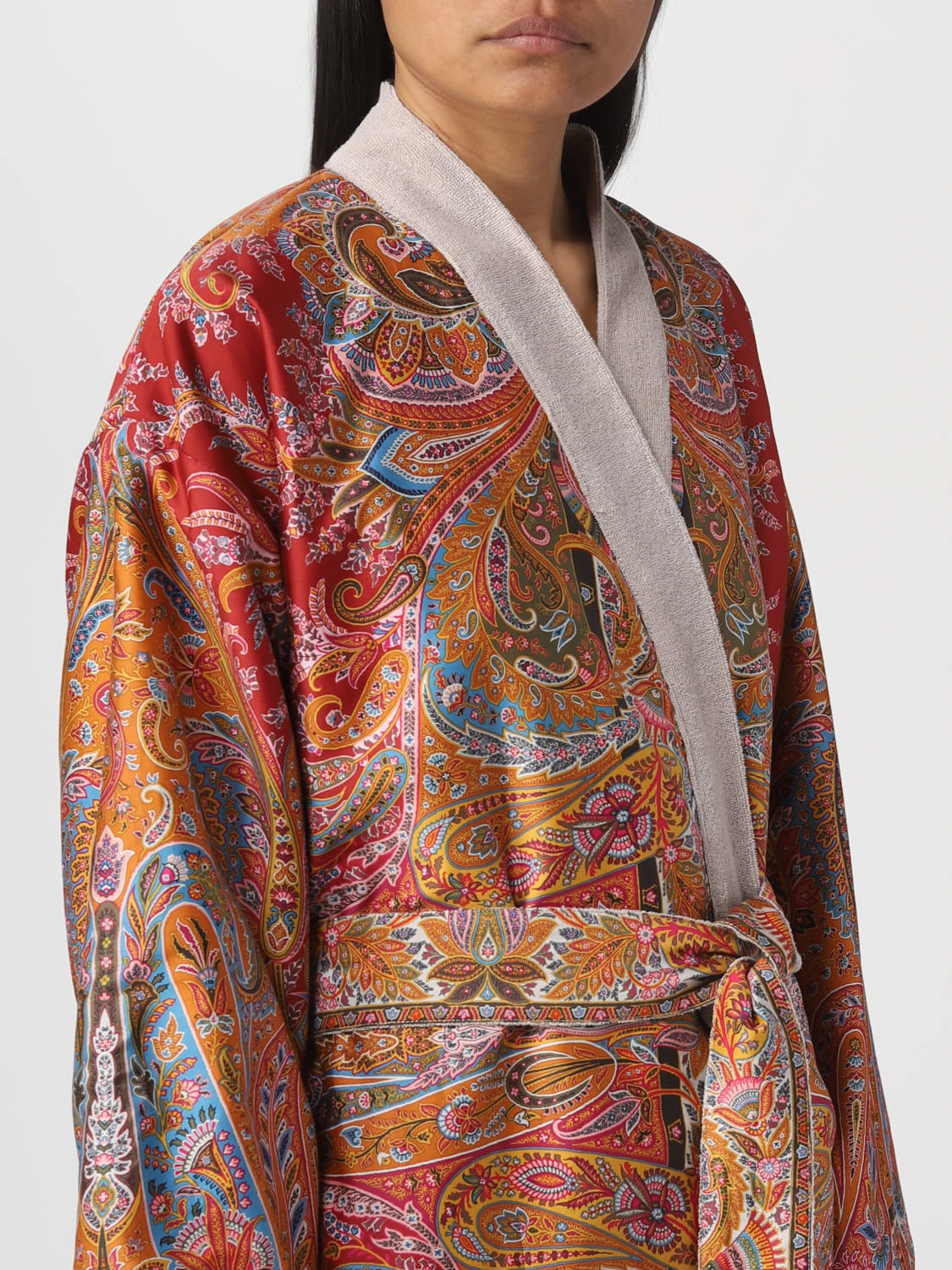 ETRO HOME BATHROBES: ホームウェア レディース Etro Home, ベージュ - Img 4